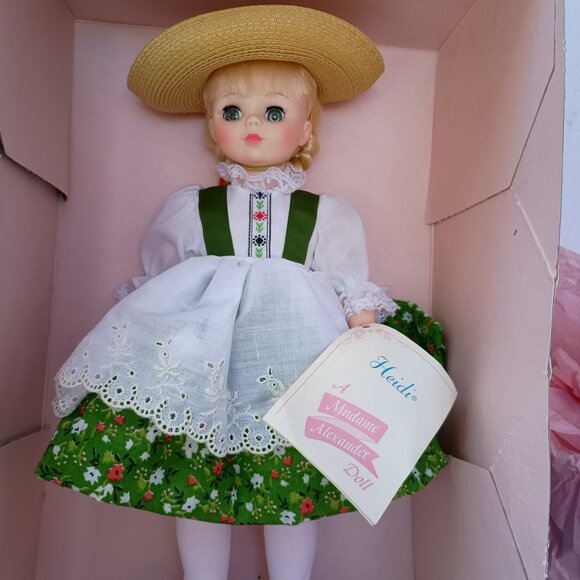 Heidi Madame Alexander Doll W Hat, Shoes 1980s Vintage 14" Tall #1580 - Picture 7 of 7